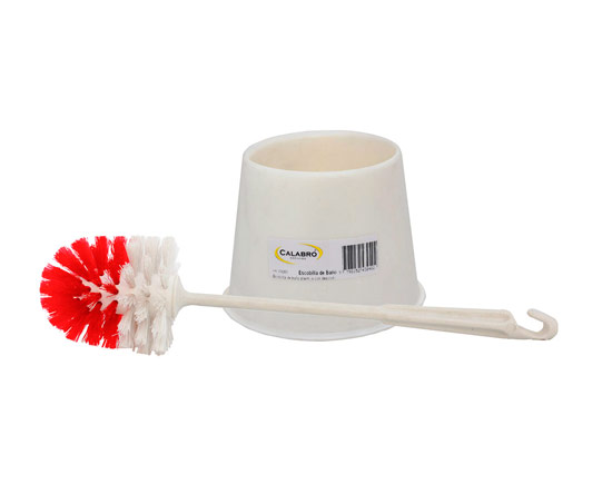 Escobilla de baño-CS 253-Escobilla de baño plástica con depósito contenedor
