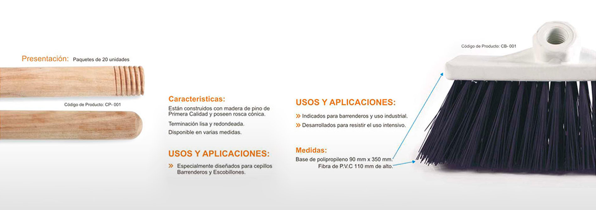 Información Técnica Calabró - Mango ergonómico